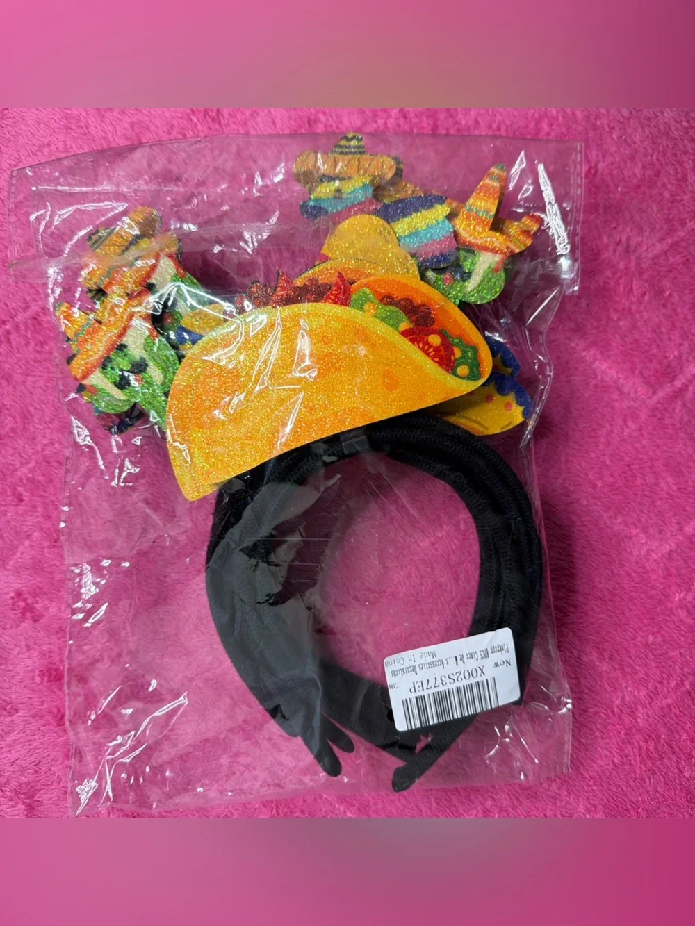 Kids Fiesta Headband Set with Colorful Pinata and Sombrero Accents